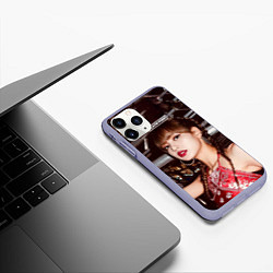 Чехол iPhone 11 Pro матовый Lisa Blackpink, цвет: 3D-светло-сиреневый — фото 2