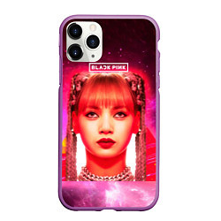 Чехол iPhone 11 Pro матовый Lisa Blackpink space, цвет: 3D-фиолетовый