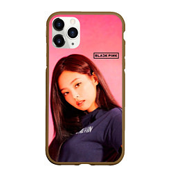 Чехол iPhone 11 Pro матовый Jennie Blackpink kpop, цвет: 3D-коричневый