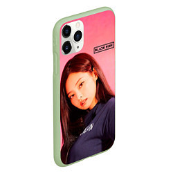 Чехол iPhone 11 Pro матовый Jennie Blackpink kpop, цвет: 3D-салатовый — фото 2
