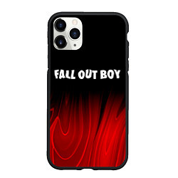 Чехол iPhone 11 Pro матовый Fall Out Boy red plasma, цвет: 3D-черный