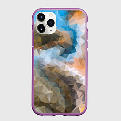 Чехол iPhone 11 Pro матовый Spirit pattern, цвет: 3D-фиолетовый