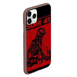 Чехол iPhone 11 Pro матовый Sum41 - Skeleton, цвет: 3D-коричневый — фото 2