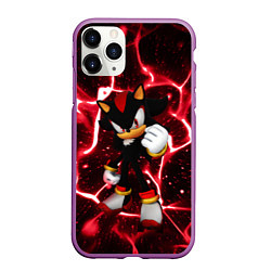 Чехол iPhone 11 Pro матовый Shadow the Hedgehog, цвет: 3D-фиолетовый