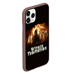 Чехол iPhone 11 Pro матовый Within Temptation space, цвет: 3D-коричневый — фото 2