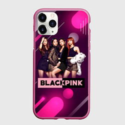 Чехол iPhone 11 Pro матовый Kpop Blackpink, цвет: 3D-малиновый