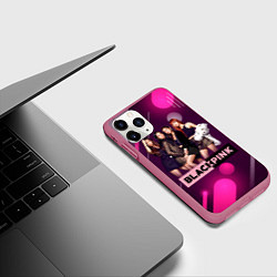 Чехол iPhone 11 Pro матовый Kpop Blackpink, цвет: 3D-малиновый — фото 2