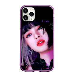 Чехол iPhone 11 Pro матовый Blackpink Lisa brunette, цвет: 3D-фиолетовый