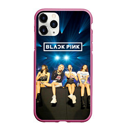 Чехол iPhone 11 Pro матовый Blackpink kpop girls, цвет: 3D-малиновый