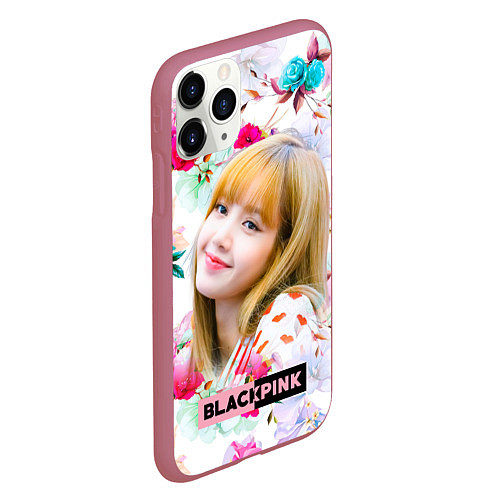 Чехол iPhone 11 Pro матовый Blackpink Lisa / 3D-Малиновый – фото 2