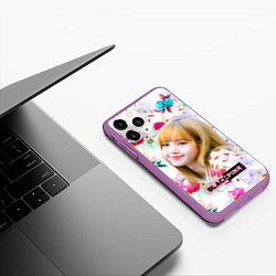 Чехол iPhone 11 Pro матовый Blackpink Lisa, цвет: 3D-фиолетовый — фото 2