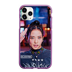 Чехол iPhone 11 Pro матовый Jisoo blackpink, цвет: 3D-фиолетовый