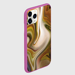Чехол iPhone 11 Pro матовый Mood waves, цвет: 3D-фиолетовый — фото 2