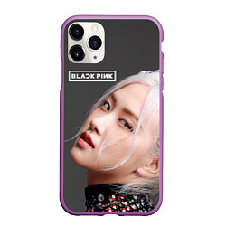 Чехол iPhone 11 Pro матовый Blackpink Rose gray, цвет: 3D-фиолетовый