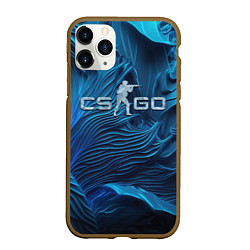 Чехол iPhone 11 Pro матовый CS GO ice logo, цвет: 3D-коричневый