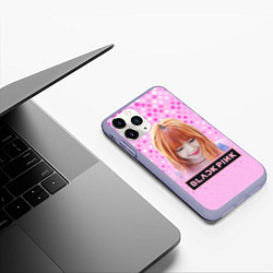 Чехол iPhone 11 Pro матовый Blackpink Lisa, цвет: 3D-светло-сиреневый — фото 2