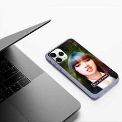 Чехол iPhone 11 Pro матовый Blackpink Lisa, цвет: 3D-светло-сиреневый — фото 2