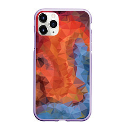 Чехол iPhone 11 Pro матовый Ginger blue pattern