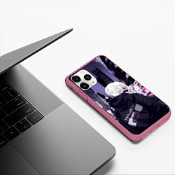 Чехол iPhone 11 Pro матовый Kaneki Ken, цвет: 3D-малиновый — фото 2