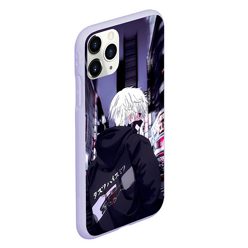 Чехол iPhone 11 Pro матовый Kaneki Ken / 3D-Светло-сиреневый – фото 2