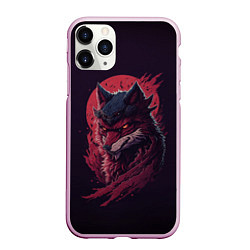 Чехол iPhone 11 Pro матовый Злой лис - нейросеть, цвет: 3D-розовый