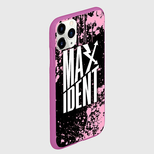 Чехол iPhone 11 Pro матовый Stray kids - pink maxident / 3D-Фиолетовый – фото 2