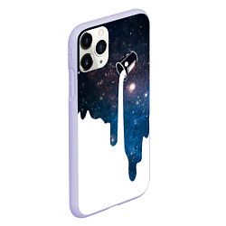 Чехол iPhone 11 Pro матовый Млечный Путь - Milky Way, цвет: 3D-светло-сиреневый — фото 2