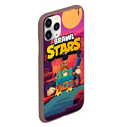 Чехол iPhone 11 Pro матовый Brawlstars 8bit ghost, цвет: 3D-коричневый — фото 2