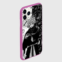 Чехол iPhone 11 Pro матовый Инсайд Габимару - Адский рай, цвет: 3D-фиолетовый — фото 2