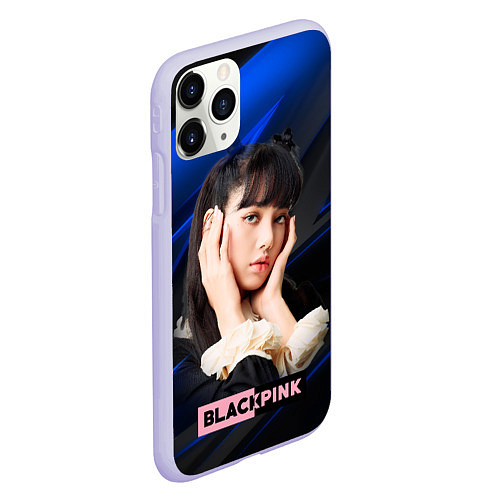 Чехол iPhone 11 Pro матовый Blackpink Lisa / 3D-Светло-сиреневый – фото 2