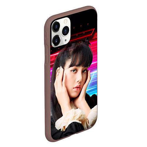 Чехол iPhone 11 Pro матовый Lisa Blackpink music kpop / 3D-Коричневый – фото 2