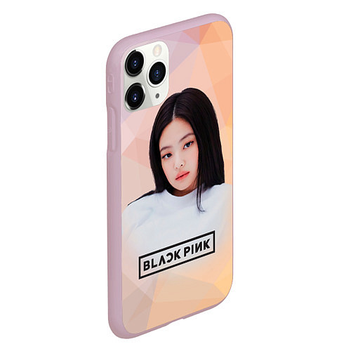 Чехол iPhone 11 Pro матовый Jennie Kim Blackpink / 3D-Розовый – фото 2