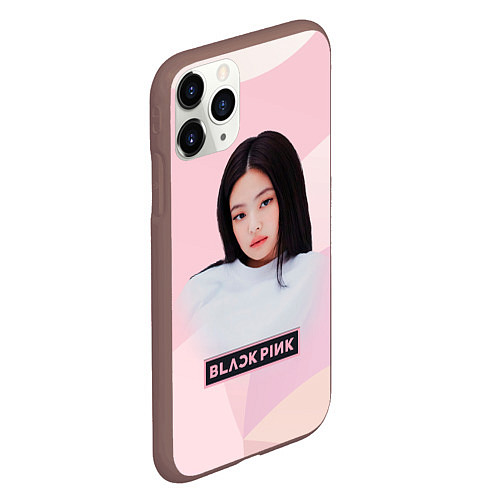 Чехол iPhone 11 Pro матовый Jennie Kim Blackpink / 3D-Коричневый – фото 2