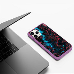 Чехол iPhone 11 Pro матовый Abstract divorces, цвет: 3D-фиолетовый — фото 2