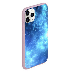 Чехол iPhone 11 Pro матовый Яркие звёзды в космосе, цвет: 3D-розовый — фото 2