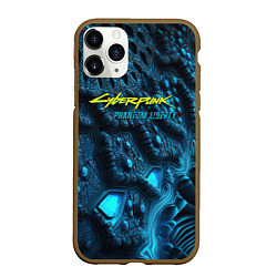 Чехол iPhone 11 Pro матовый Cyberpunk ice blue