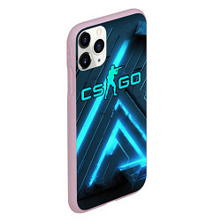 Чехол iPhone 11 Pro матовый Counter strike neon style, цвет: 3D-розовый — фото 2