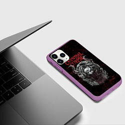 Чехол iPhone 11 Pro матовый Cannibal Corpse art, цвет: 3D-фиолетовый — фото 2