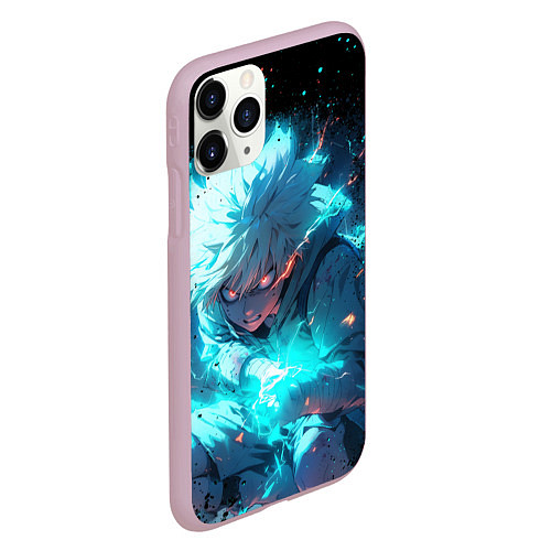 Чехол iPhone 11 Pro матовый Аура киллуа - hunter x hunter / 3D-Розовый – фото 2