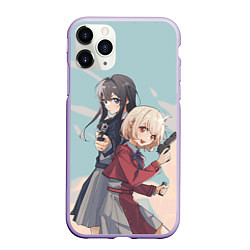 Чехол iPhone 11 Pro матовый Takina Inoue and Chisato Nishikigi - Lycoris Recoi