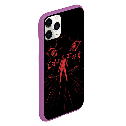 Чехол iPhone 11 Pro матовый Cry of Fear - Character Simon / 3D-Фиолетовый – фото 2