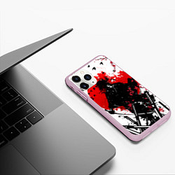 Чехол iPhone 11 Pro матовый Samuray sun, цвет: 3D-розовый — фото 2