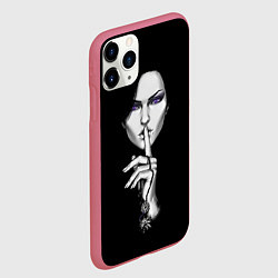 Чехол iPhone 11 Pro матовый The Witcher 3 - Йеннифер, цвет: 3D-малиновый — фото 2