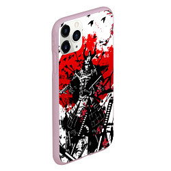 Чехол iPhone 11 Pro матовый Bushido warrior, цвет: 3D-розовый — фото 2