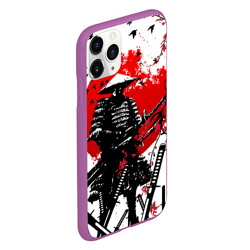 Чехол iPhone 11 Pro матовый Ronin armour / 3D-Фиолетовый – фото 2