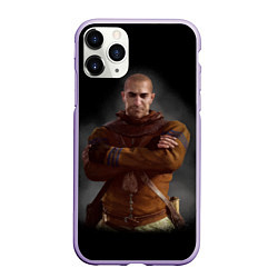 Чехол iPhone 11 Pro матовый The Witcher 3 - Гюнтер