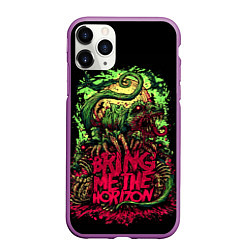 Чехол iPhone 11 Pro матовый Bring me the horizon dinosaurs