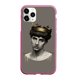 Чехол iPhone 11 Pro матовый Король Тимоти, цвет: 3D-малиновый