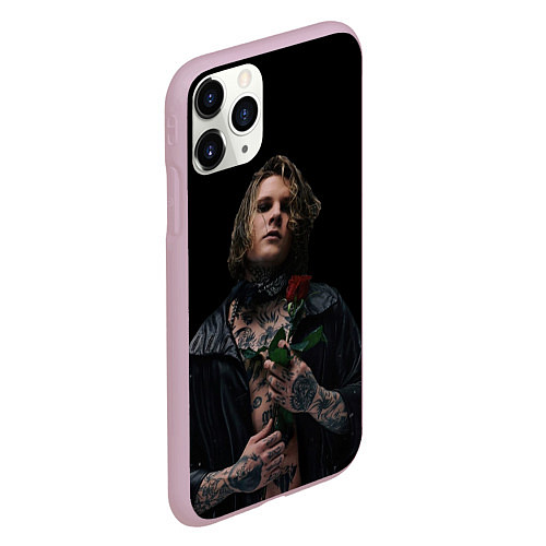 Чехол iPhone 11 Pro матовый Neverlove рокер / 3D-Розовый – фото 2