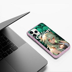 Чехол iPhone 11 Pro матовый Коллеи из геншин импакта, цвет: 3D-розовый — фото 2